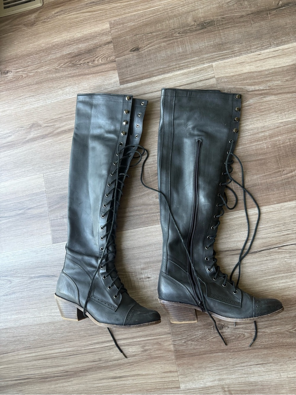Jeffrey Campbell x Free People “Joe” lace-up boots